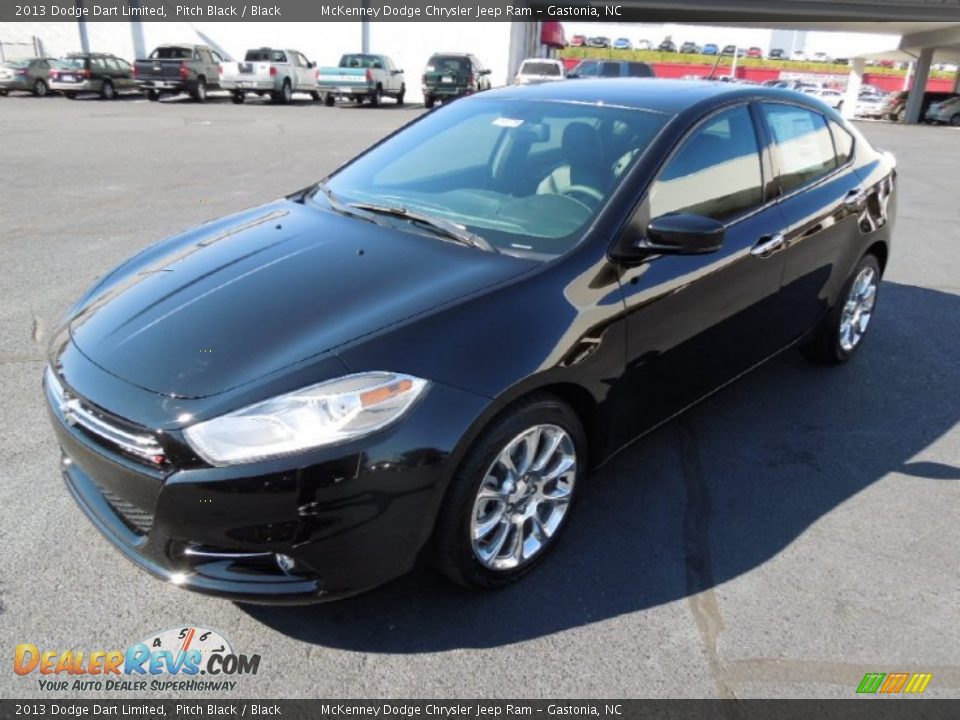 2013 Dodge Dart Limited Pitch Black / Black Photo #2