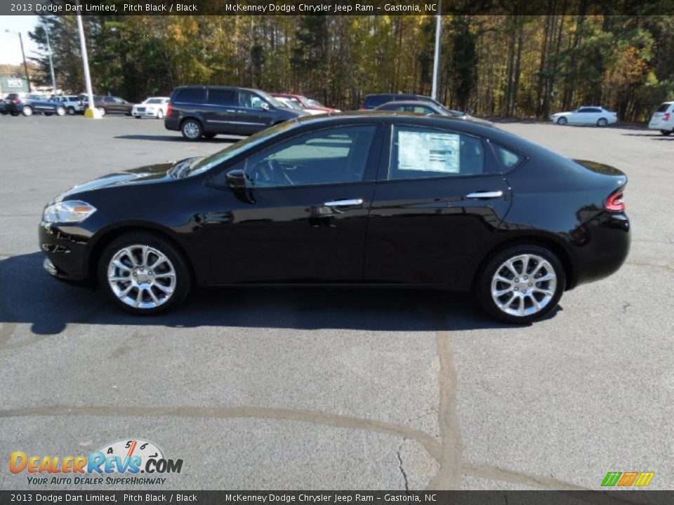 2013 Dodge Dart Limited Pitch Black / Black Photo #3