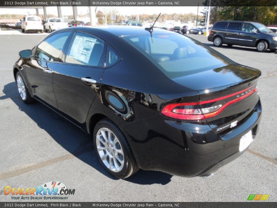 2013 Dodge Dart Limited Pitch Black / Black Photo #4