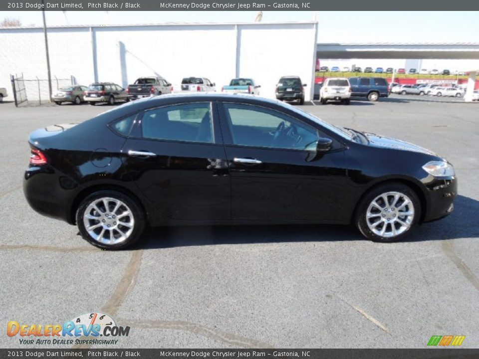 2013 Dodge Dart Limited Pitch Black / Black Photo #6