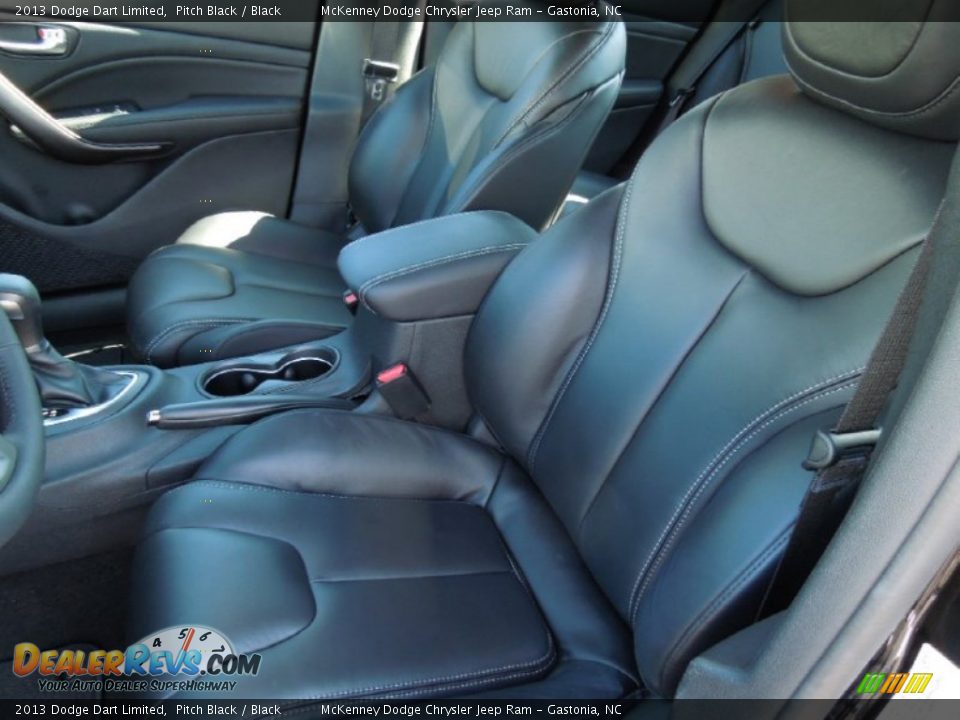 2013 Dodge Dart Limited Pitch Black / Black Photo #9