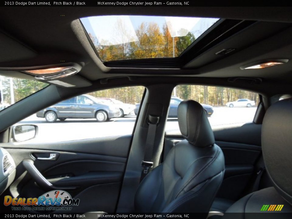 2013 Dodge Dart Limited Pitch Black / Black Photo #10