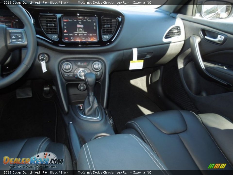 2013 Dodge Dart Limited Pitch Black / Black Photo #21