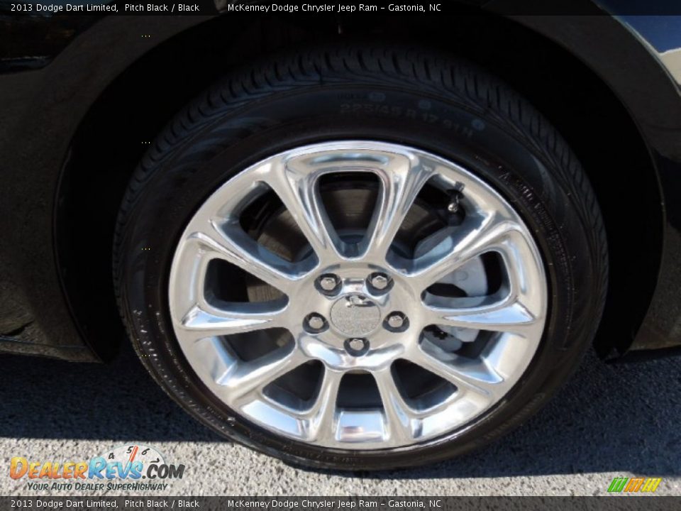 2013 Dodge Dart Limited Pitch Black / Black Photo #27