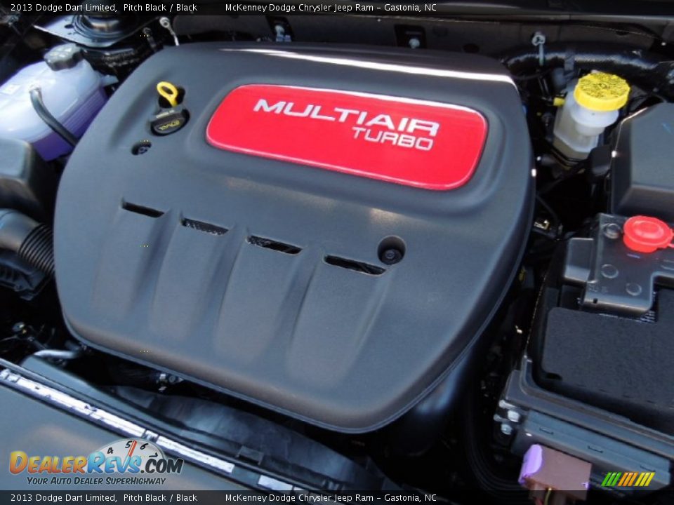 2013 Dodge Dart Limited Pitch Black / Black Photo #28