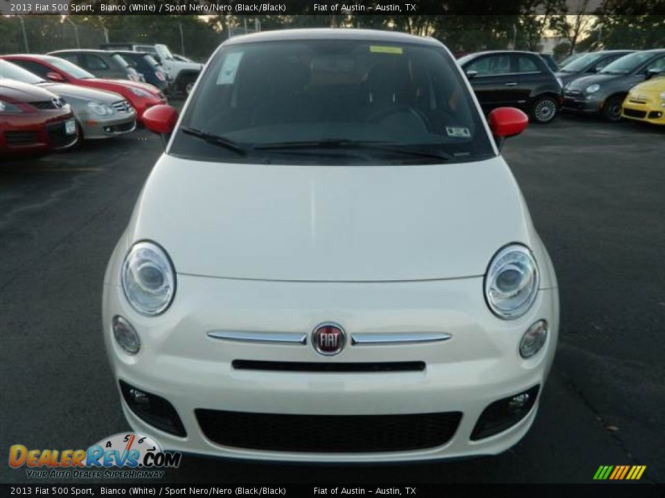 2013 Fiat 500 Sport Bianco (White) / Sport Nero/Nero (Black/Black) Photo #2