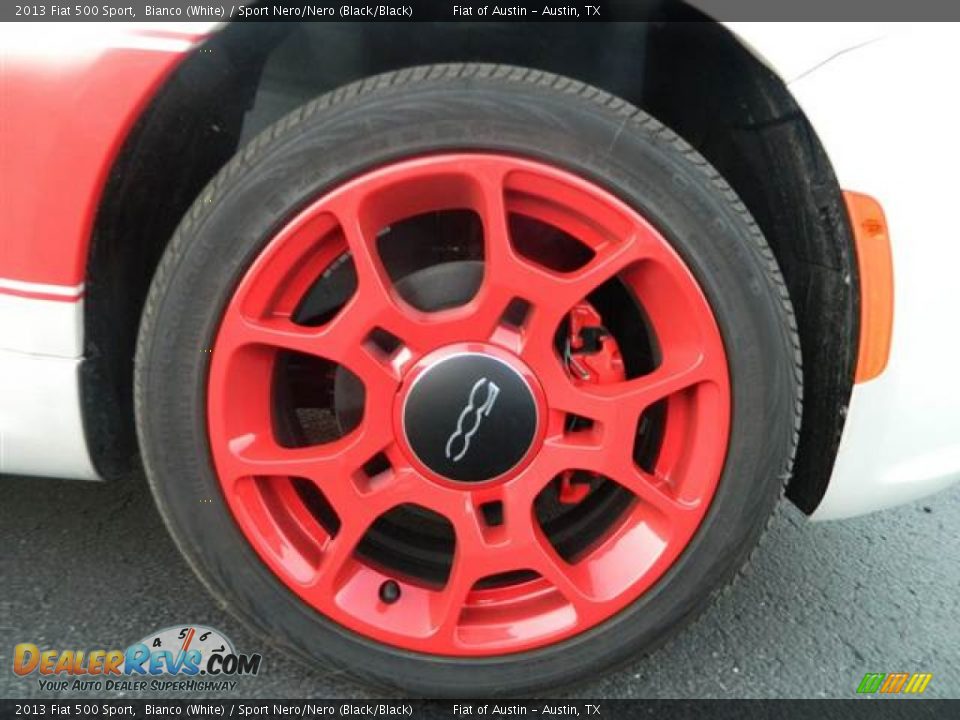 2013 Fiat 500 Sport Bianco (White) / Sport Nero/Nero (Black/Black) Photo #3