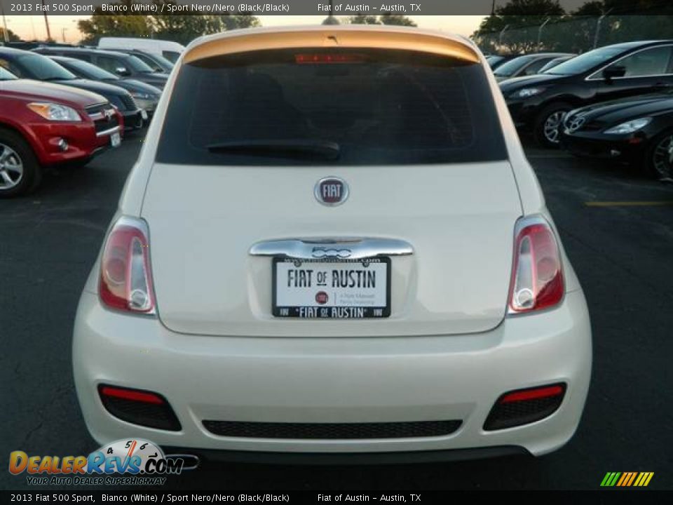 2013 Fiat 500 Sport Bianco (White) / Sport Nero/Nero (Black/Black) Photo #5