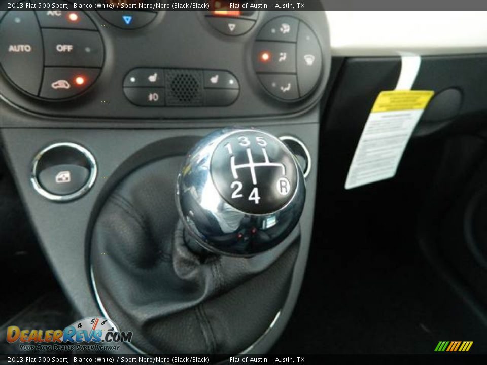 2013 Fiat 500 Sport Bianco (White) / Sport Nero/Nero (Black/Black) Photo #8