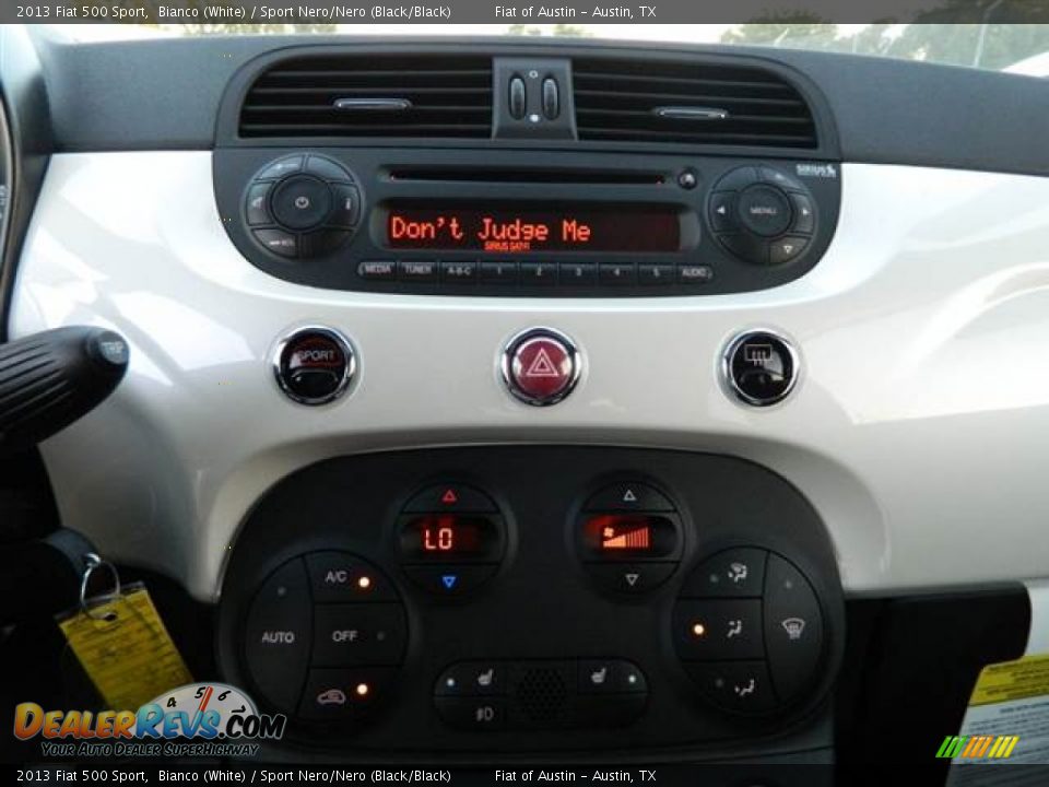 2013 Fiat 500 Sport Bianco (White) / Sport Nero/Nero (Black/Black) Photo #9