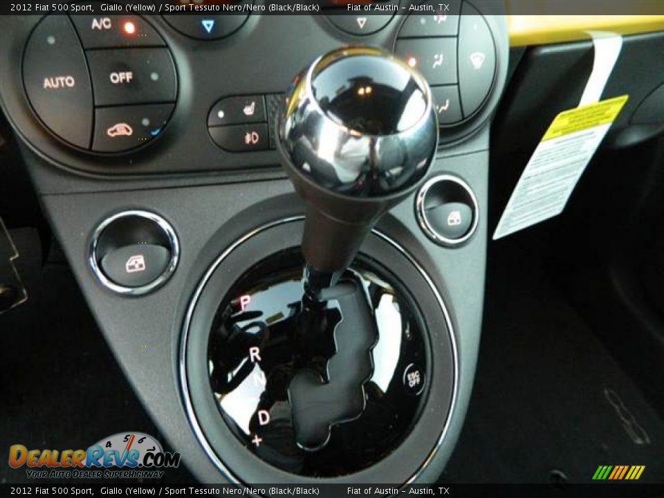 2012 Fiat 500 Sport Giallo (Yellow) / Sport Tessuto Nero/Nero (Black/Black) Photo #8