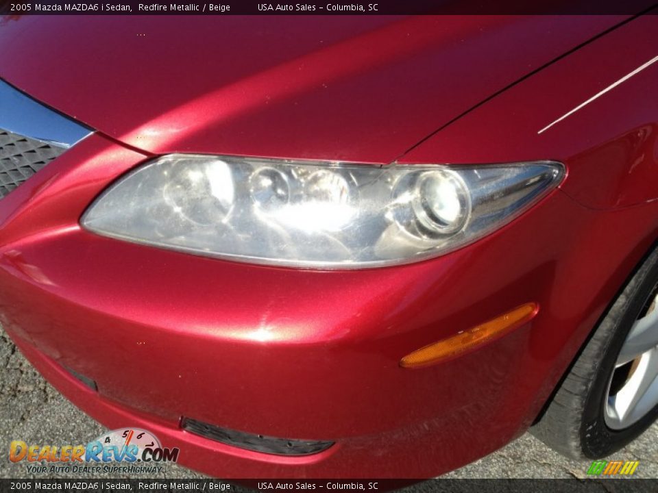 2005 Mazda MAZDA6 i Sedan Redfire Metallic / Beige Photo #2