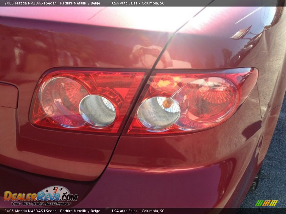 2005 Mazda MAZDA6 i Sedan Redfire Metallic / Beige Photo #8
