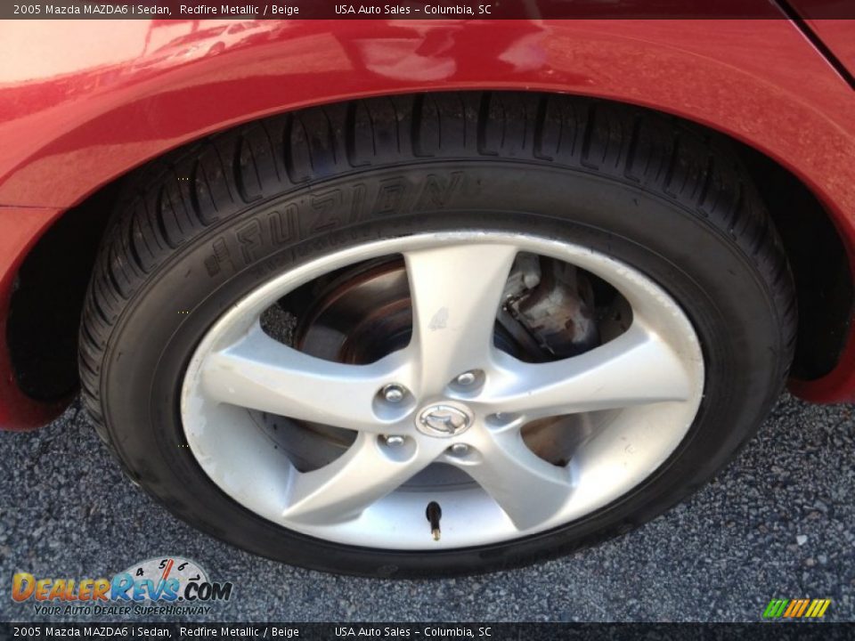 2005 Mazda MAZDA6 i Sedan Redfire Metallic / Beige Photo #9