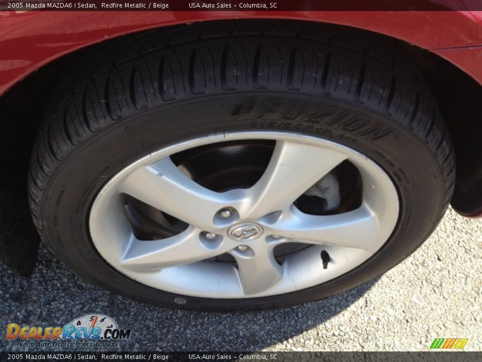 2005 Mazda MAZDA6 i Sedan Redfire Metallic / Beige Photo #10