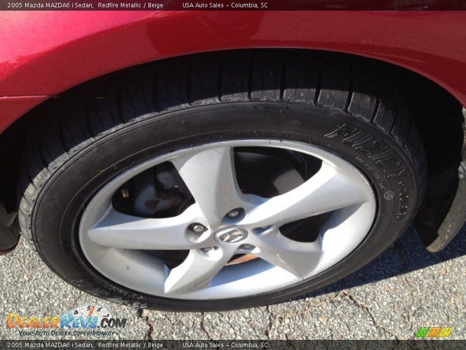 2005 Mazda MAZDA6 i Sedan Redfire Metallic / Beige Photo #11