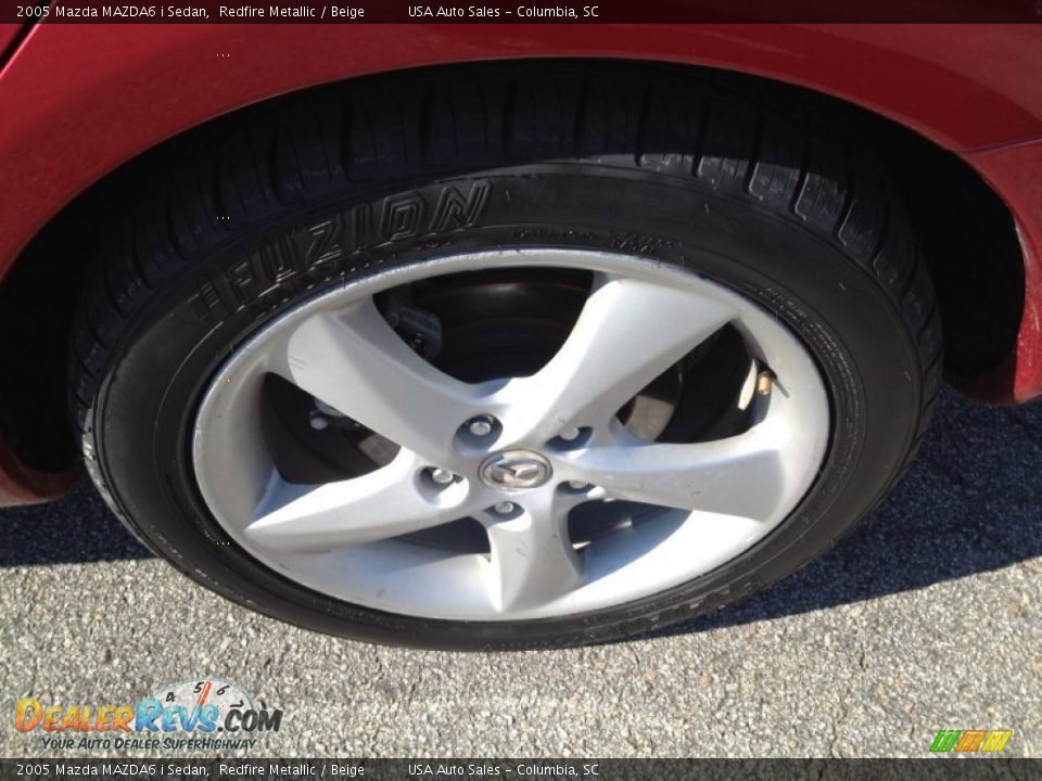 2005 Mazda MAZDA6 i Sedan Redfire Metallic / Beige Photo #12