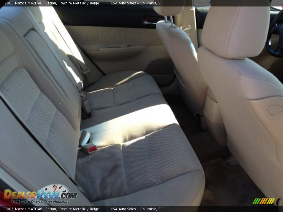 2005 Mazda MAZDA6 i Sedan Redfire Metallic / Beige Photo #17