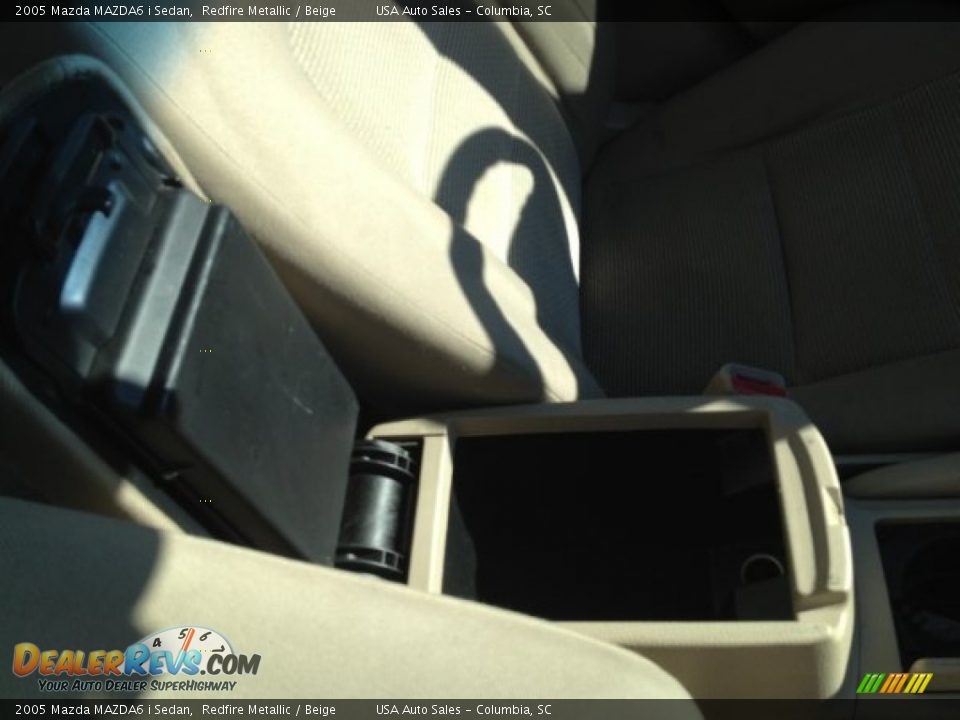 2005 Mazda MAZDA6 i Sedan Redfire Metallic / Beige Photo #20