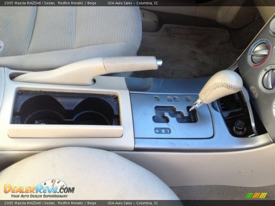 2005 Mazda MAZDA6 i Sedan Redfire Metallic / Beige Photo #21