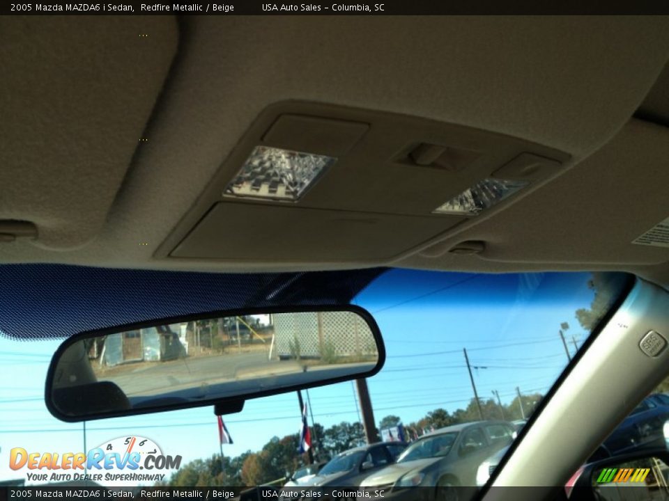2005 Mazda MAZDA6 i Sedan Redfire Metallic / Beige Photo #23