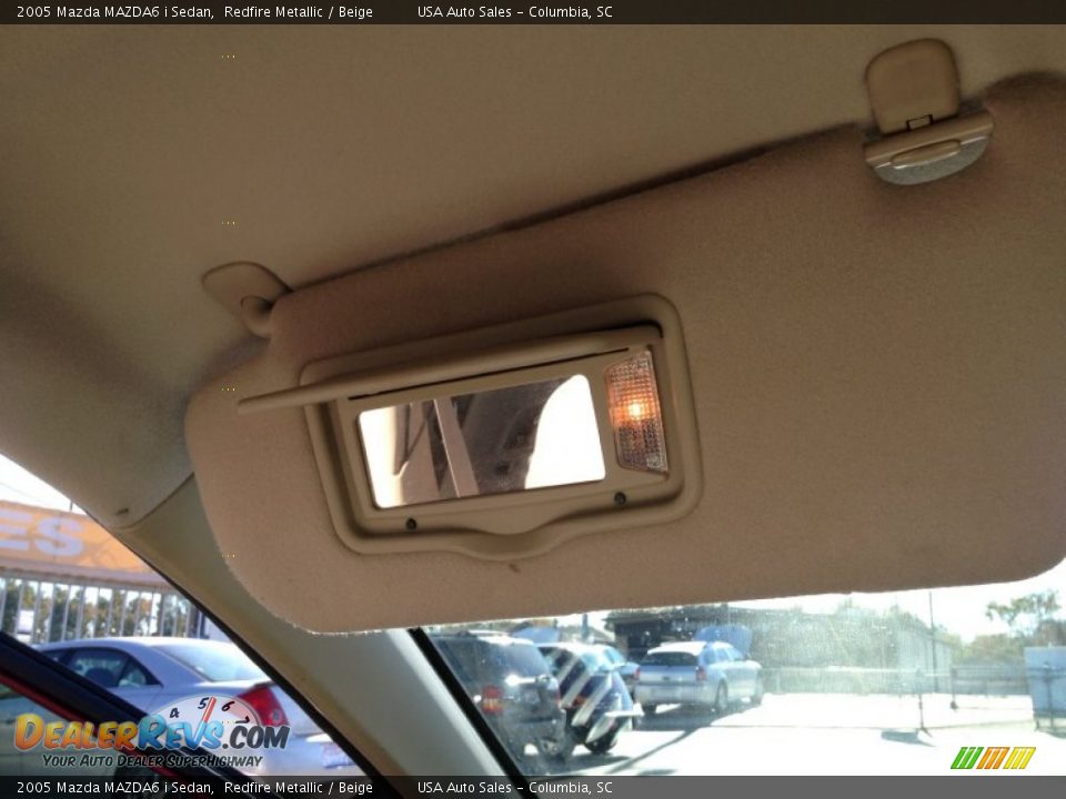 2005 Mazda MAZDA6 i Sedan Redfire Metallic / Beige Photo #24