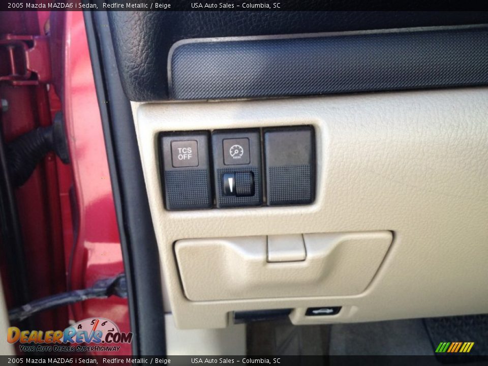 2005 Mazda MAZDA6 i Sedan Redfire Metallic / Beige Photo #27