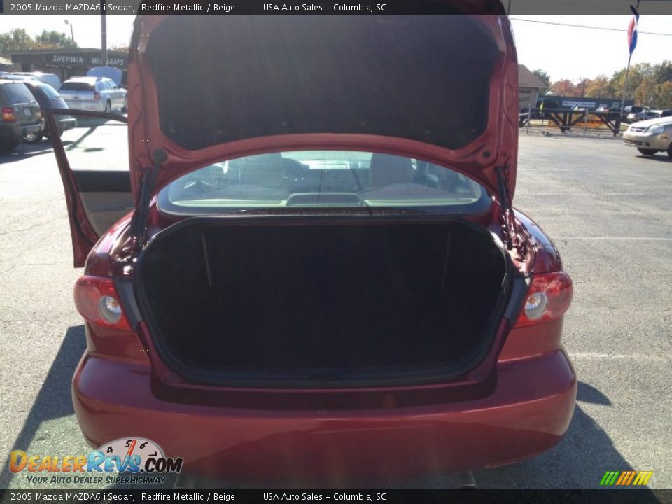 2005 Mazda MAZDA6 i Sedan Redfire Metallic / Beige Photo #29