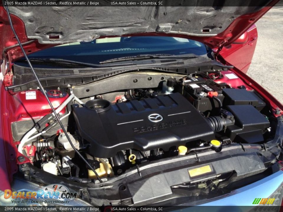 2005 Mazda MAZDA6 i Sedan Redfire Metallic / Beige Photo #30