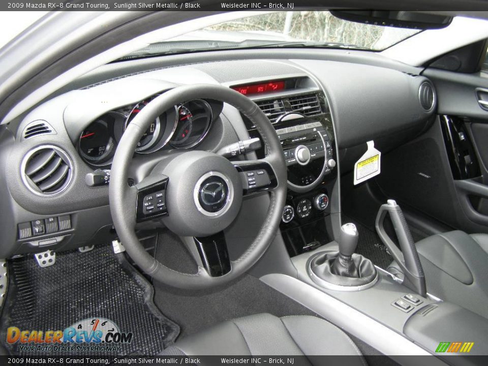 2009 Mazda RX-8 Grand Touring Sunlight Silver Metallic / Black Photo #6