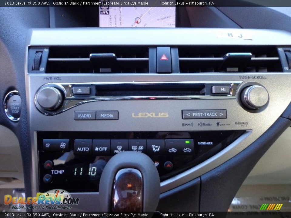 2013 Lexus RX 350 AWD Obsidian Black / Parchment/Espresso Birds Eye Maple Photo #18