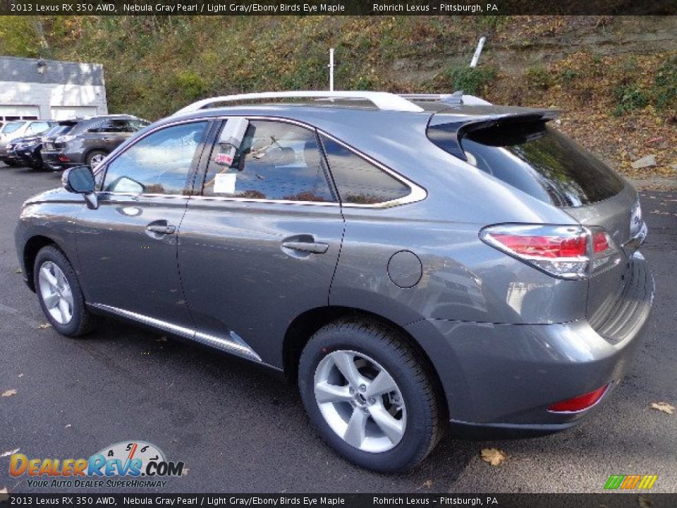2013 Lexus RX 350 AWD Nebula Gray Pearl / Light Gray/Ebony Birds Eye Maple Photo #2