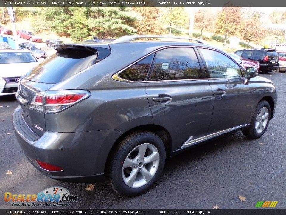 2013 Lexus RX 350 AWD Nebula Gray Pearl / Light Gray/Ebony Birds Eye Maple Photo #4