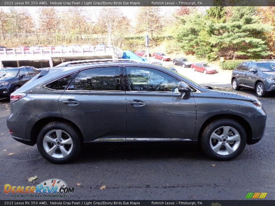2013 Lexus RX 350 AWD Nebula Gray Pearl / Light Gray/Ebony Birds Eye Maple Photo #5