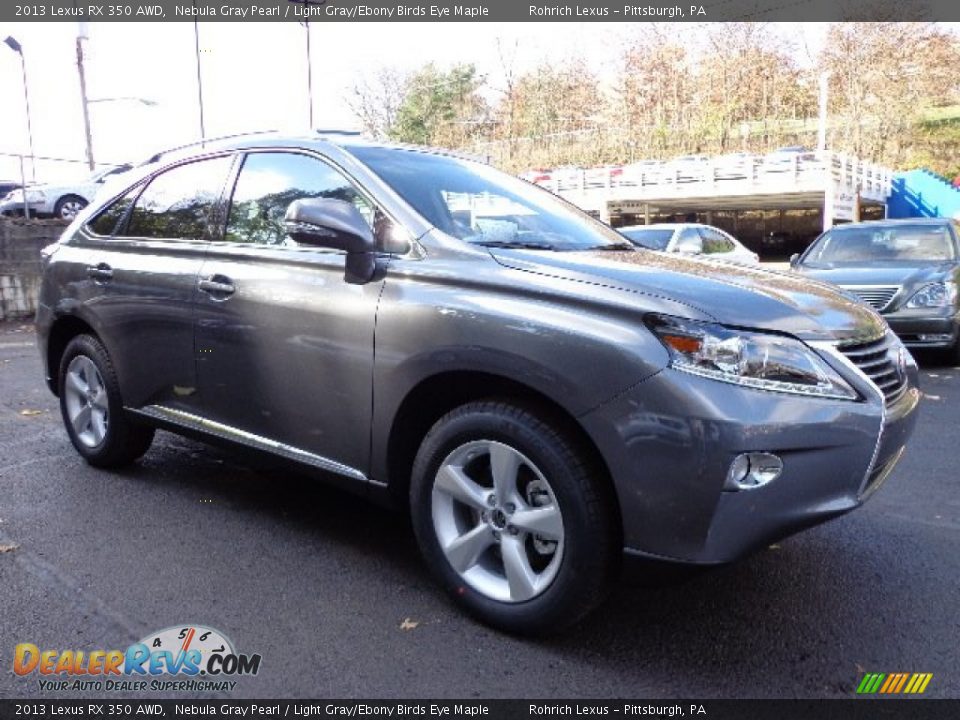 2013 Lexus RX 350 AWD Nebula Gray Pearl / Light Gray/Ebony Birds Eye Maple Photo #6