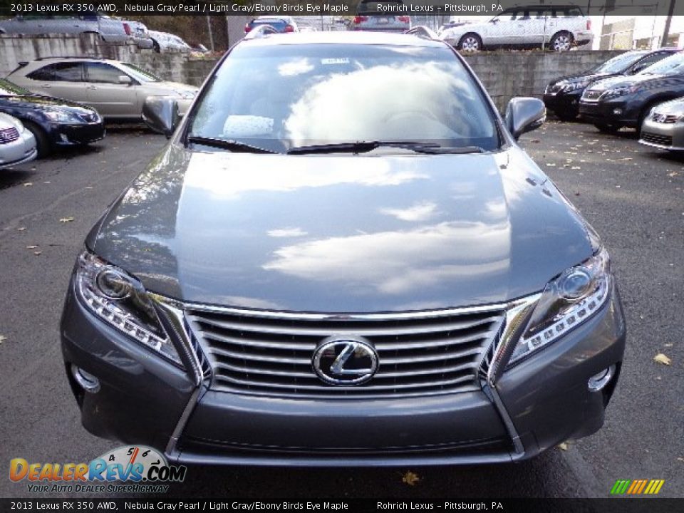 2013 Lexus RX 350 AWD Nebula Gray Pearl / Light Gray/Ebony Birds Eye Maple Photo #7