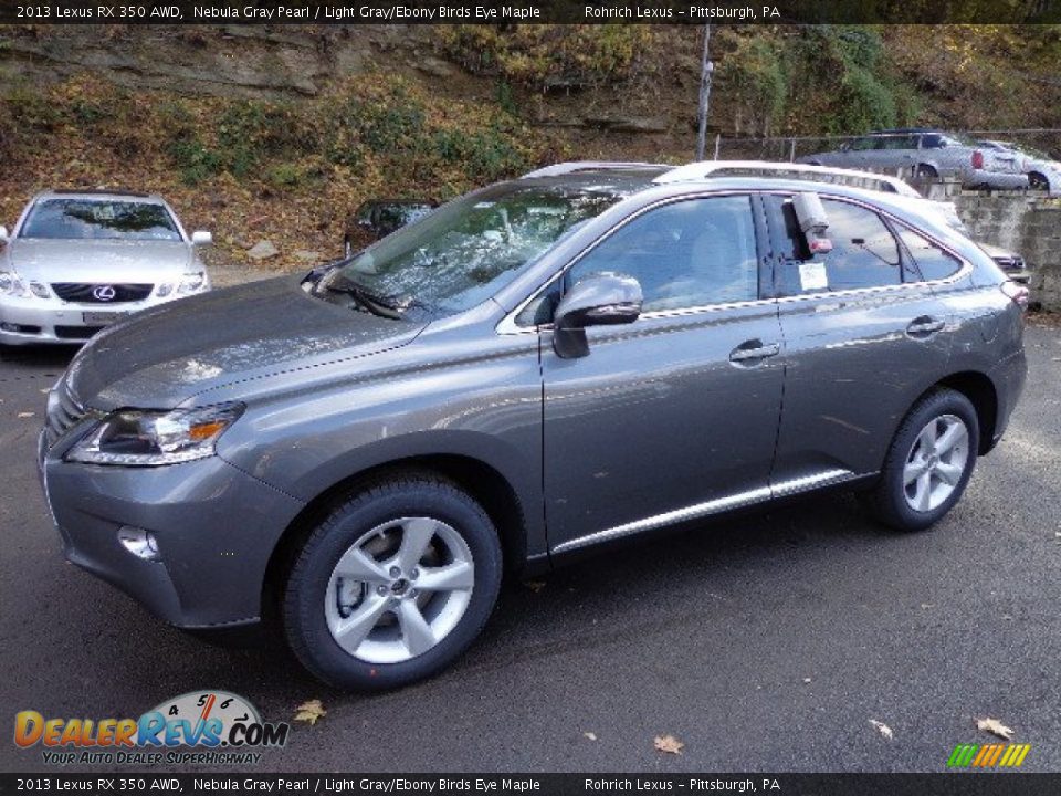 2013 Lexus RX 350 AWD Nebula Gray Pearl / Light Gray/Ebony Birds Eye Maple Photo #8