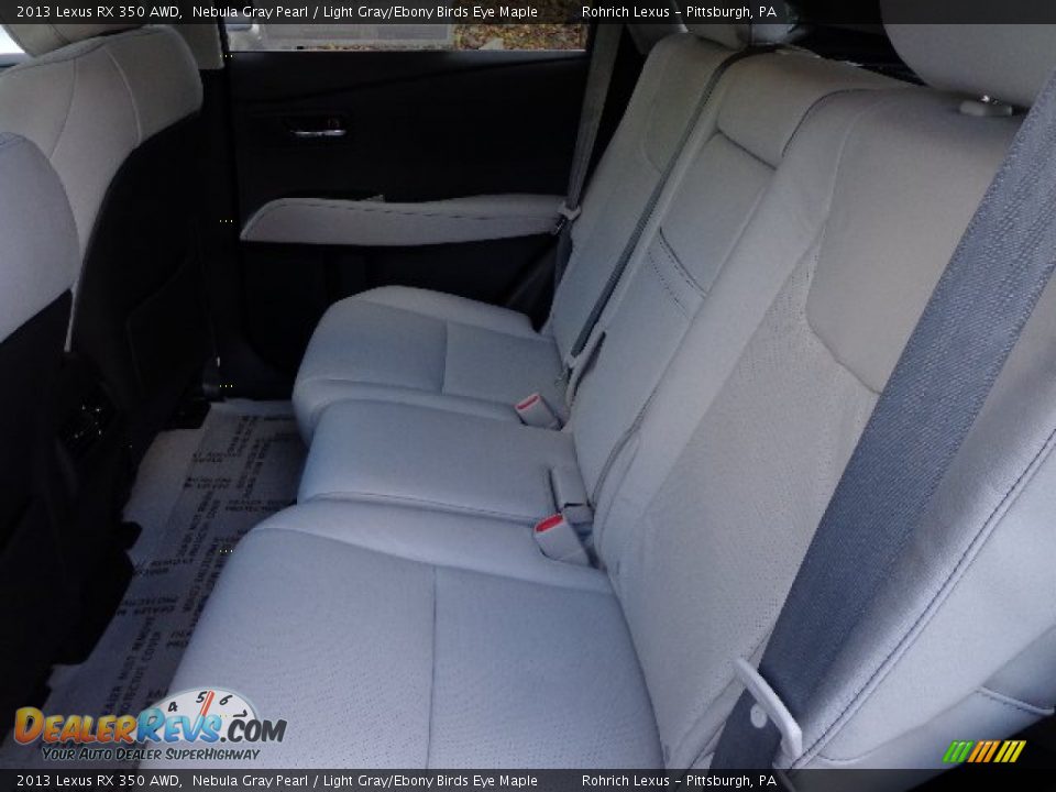 2013 Lexus RX 350 AWD Nebula Gray Pearl / Light Gray/Ebony Birds Eye Maple Photo #11