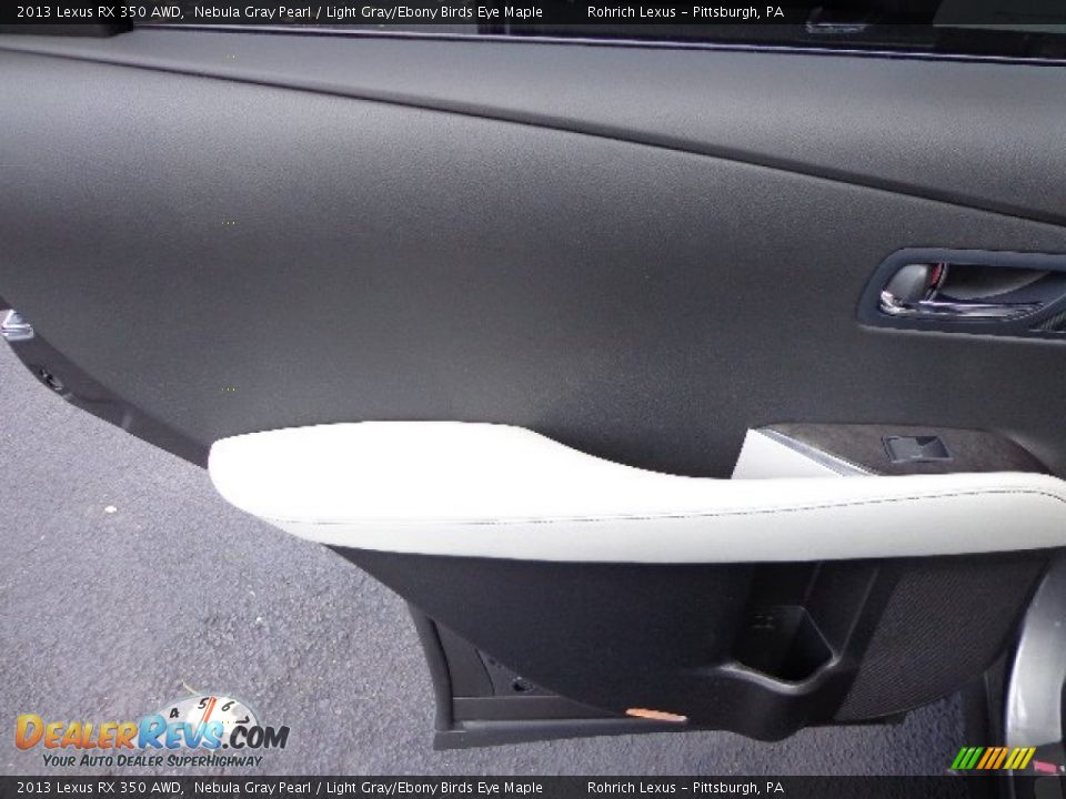 2013 Lexus RX 350 AWD Nebula Gray Pearl / Light Gray/Ebony Birds Eye Maple Photo #13