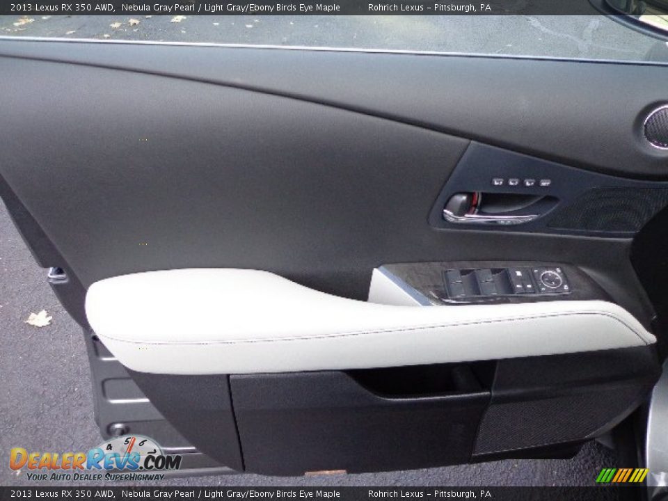 2013 Lexus RX 350 AWD Nebula Gray Pearl / Light Gray/Ebony Birds Eye Maple Photo #14