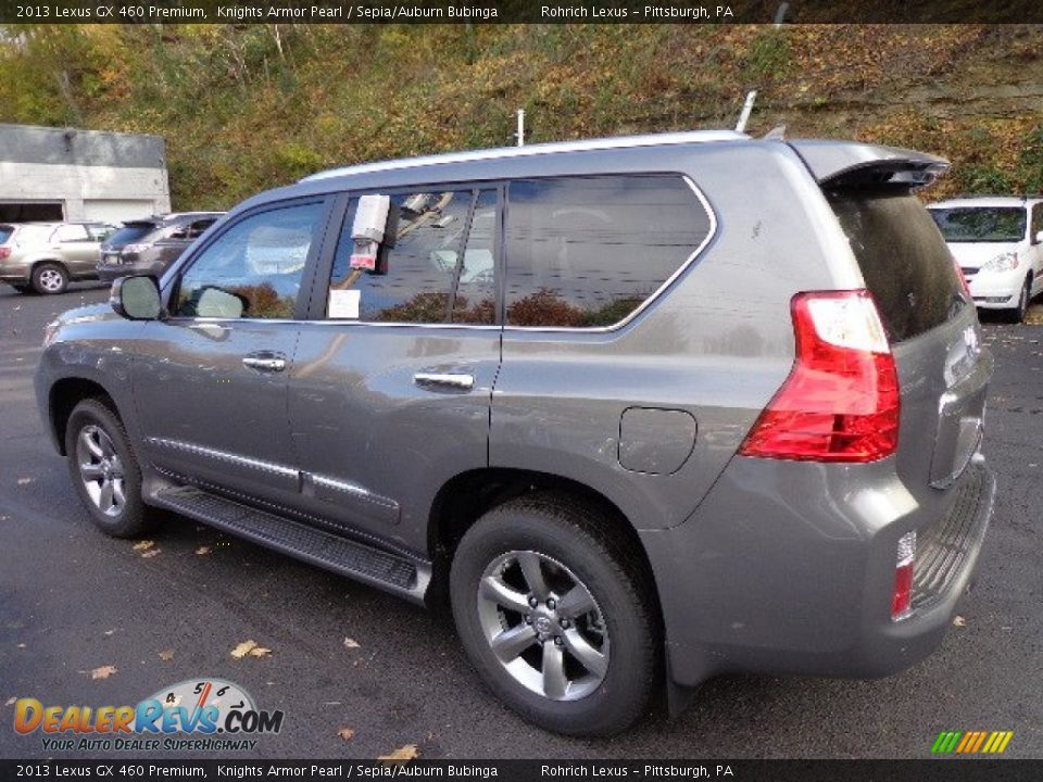 2013 Lexus GX 460 Premium Knights Armor Pearl / Sepia/Auburn Bubinga Photo #2