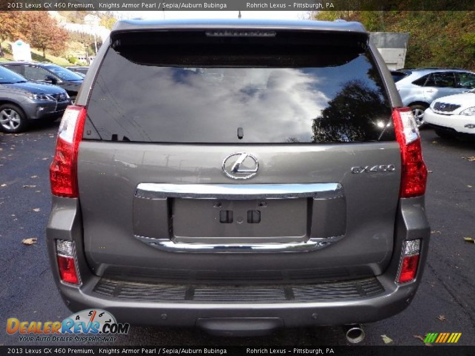 2013 Lexus GX 460 Premium Knights Armor Pearl / Sepia/Auburn Bubinga Photo #3