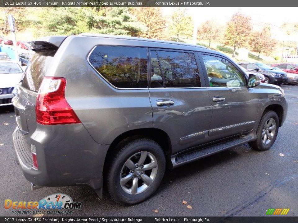 2013 Lexus GX 460 Premium Knights Armor Pearl / Sepia/Auburn Bubinga Photo #4