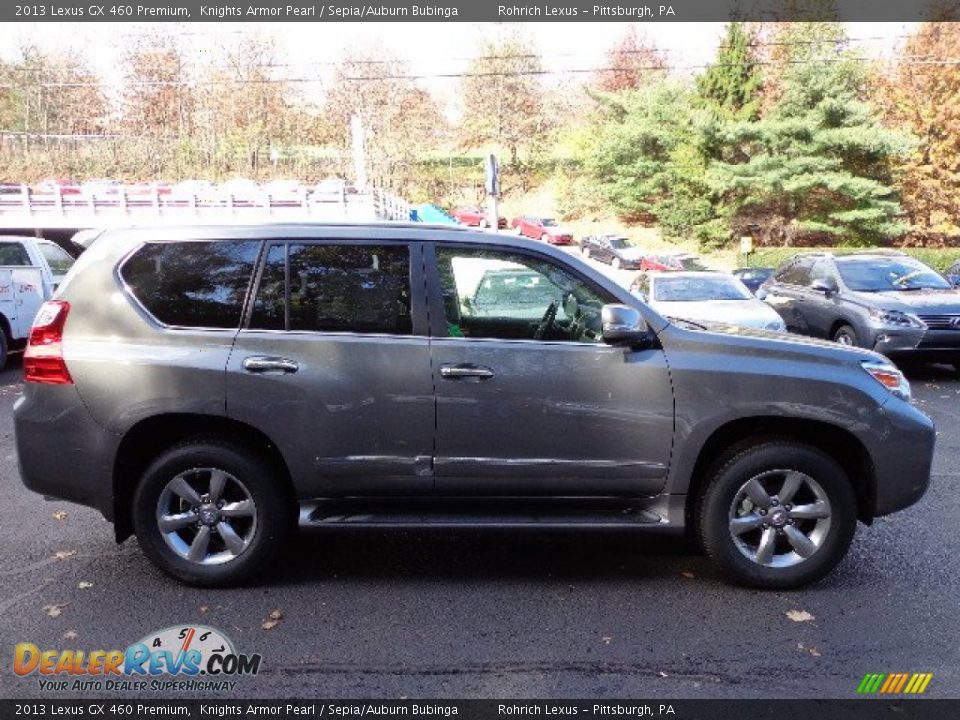 2013 Lexus GX 460 Premium Knights Armor Pearl / Sepia/Auburn Bubinga Photo #5