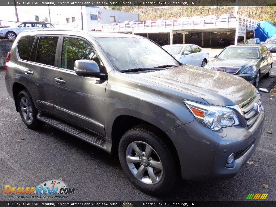 2013 Lexus GX 460 Premium Knights Armor Pearl / Sepia/Auburn Bubinga Photo #6