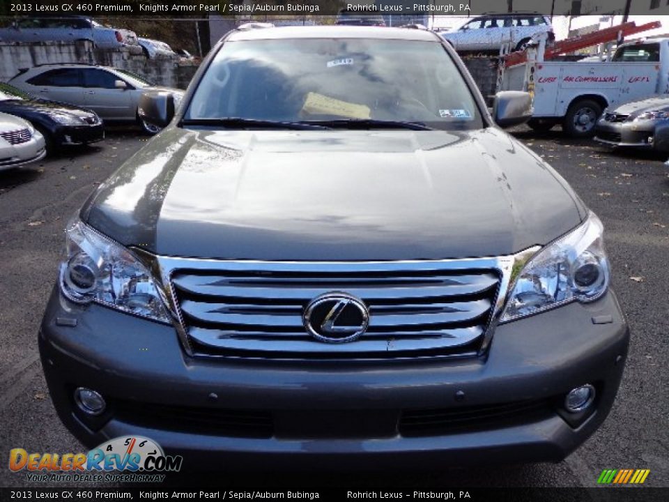 2013 Lexus GX 460 Premium Knights Armor Pearl / Sepia/Auburn Bubinga Photo #7