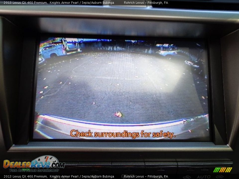 2013 Lexus GX 460 Premium Knights Armor Pearl / Sepia/Auburn Bubinga Photo #17