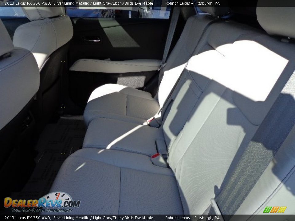 2013 Lexus RX 350 AWD Silver Lining Metallic / Light Gray/Ebony Birds Eye Maple Photo #9
