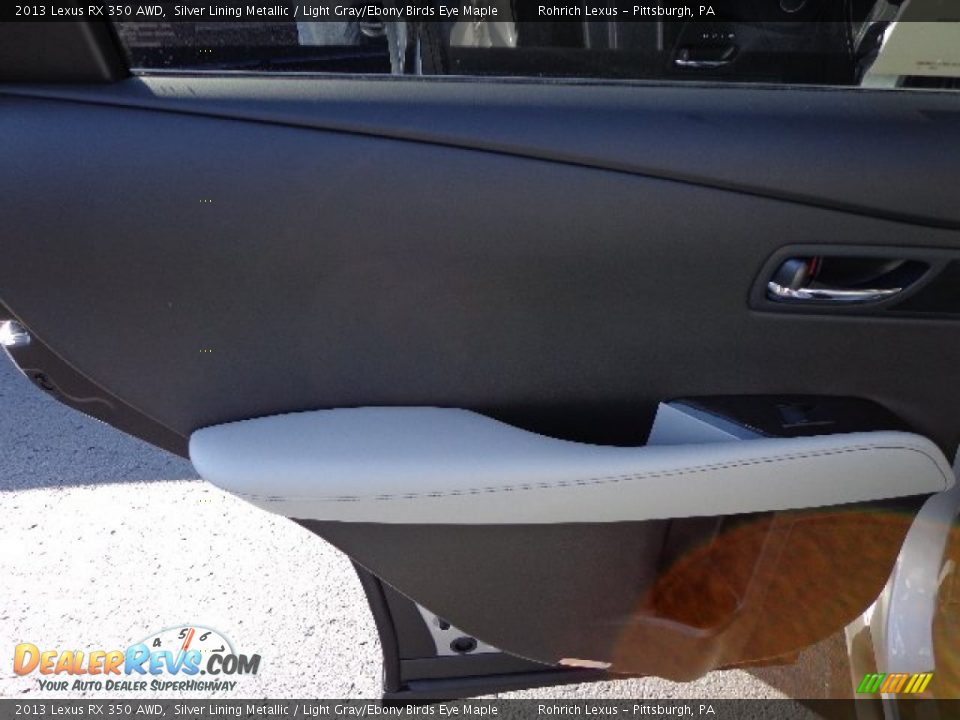 2013 Lexus RX 350 AWD Silver Lining Metallic / Light Gray/Ebony Birds Eye Maple Photo #11
