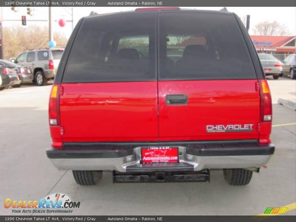 1996 Chevrolet Tahoe LT 4x4 Victory Red / Gray Photo #3